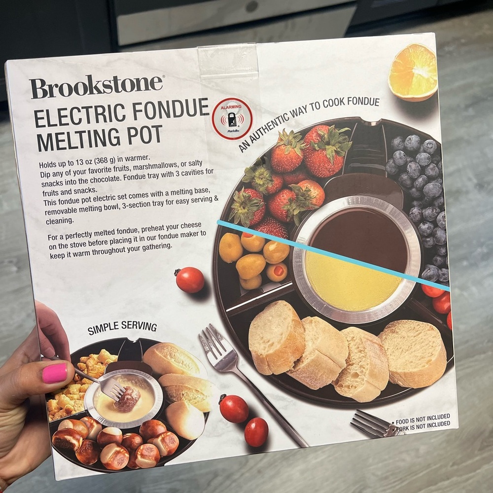 Brookstone Electric Fondue Melting Pot